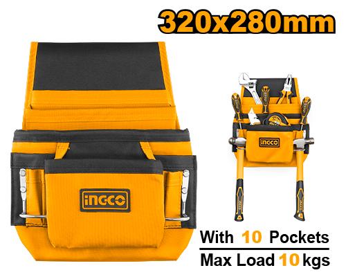 DELANTAL PORTAHERRAMIENTAS  10 BOLSILLOS INGCO  HTBP010128