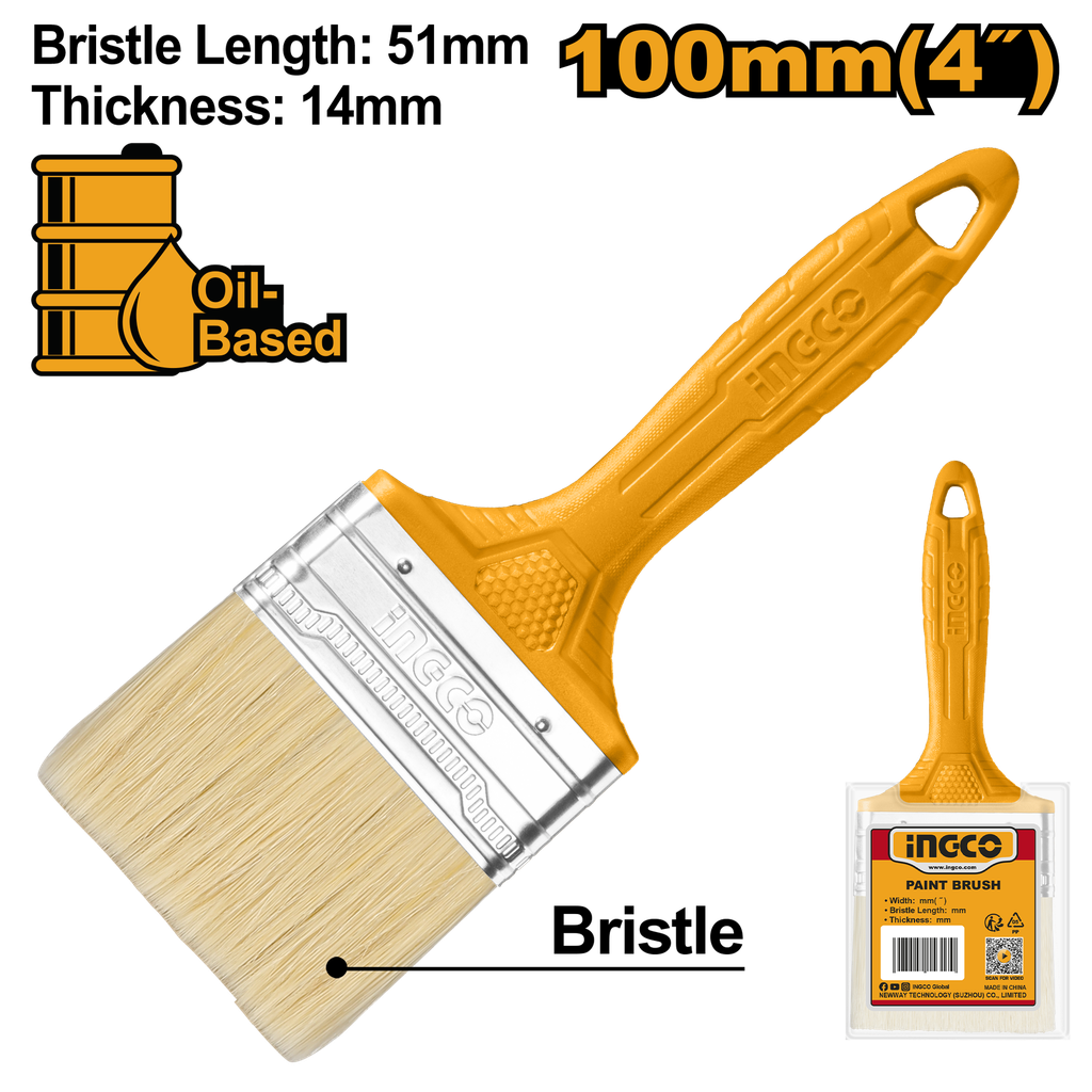 PALETINA MANGO PLÁSTICO 100 MM INGCO CHPTB78604