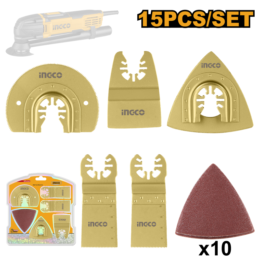 SET 15 ACCESORIOS MULTIFUNCIONES INGCO AKTMT1502