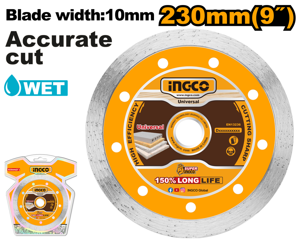 DISCO UNIV. AZULEJOS 230MM INGCO DMD022301