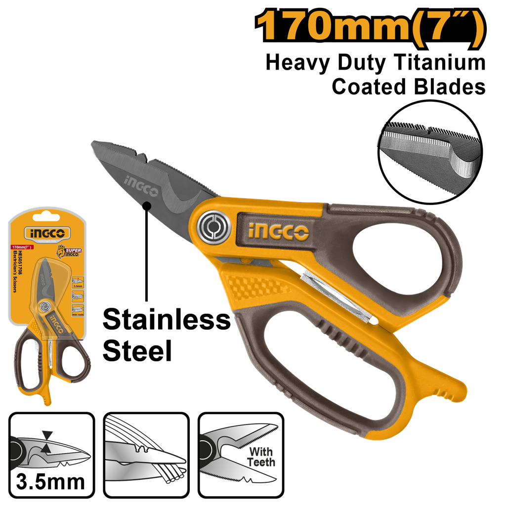 TIJERA PARA ELECTRICISTA INGCO HES051708