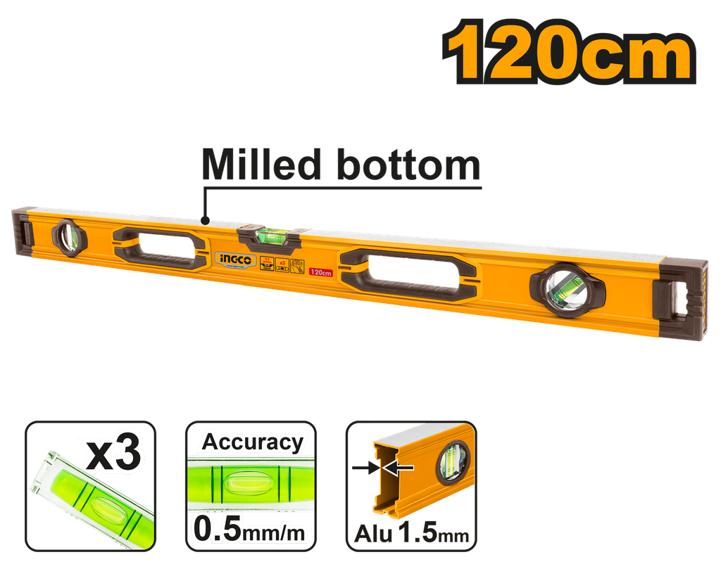 NIVEL DE 120 CM INGCO HSL08120