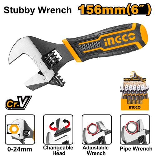 LLAVE AJUSTABLE 2 EN 1 ( 6 ") INGCO HADWS088