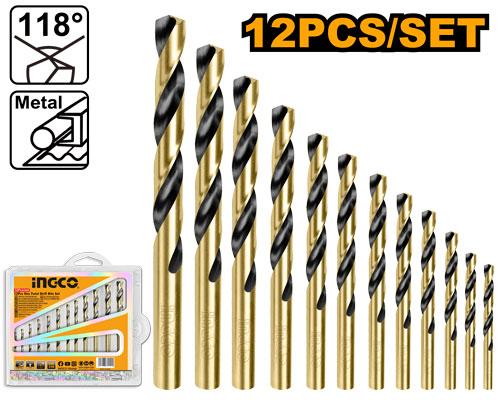 SET BROCAS 12 PCS PARA METAL  INGCO AKDB1125