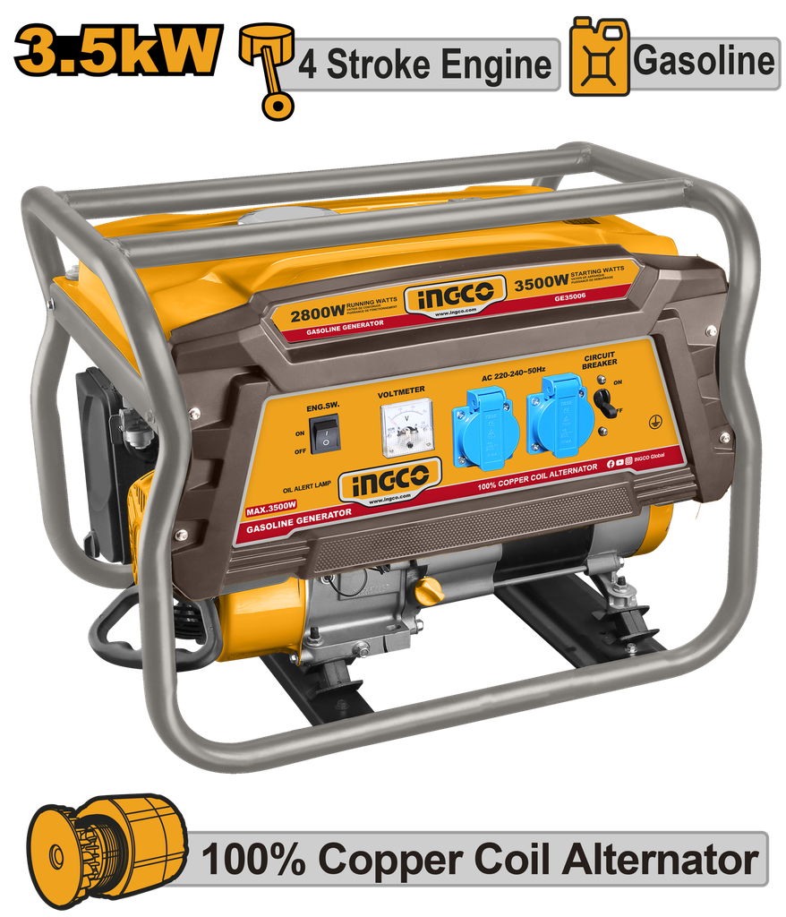 GENERADOR GASOLINA 3.500W MAX GE35006