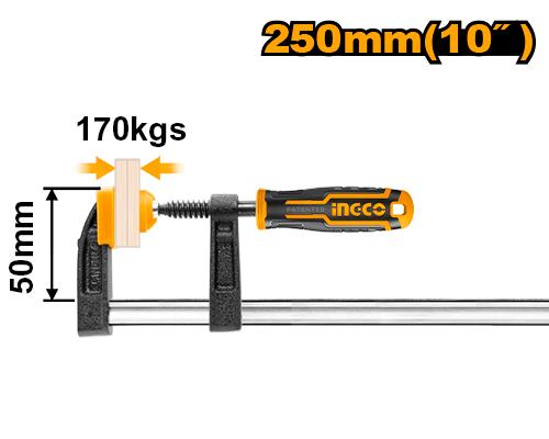 SARGENTO MONOMANUAL 50 X250 MM  INGCO HFC020503