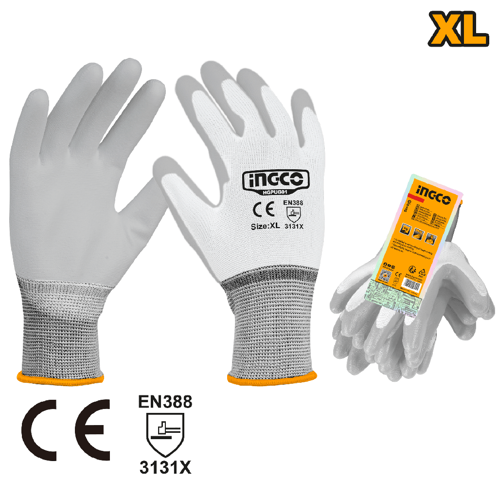 GUANTES PU TALLA-XL   INGCO HGPUG01