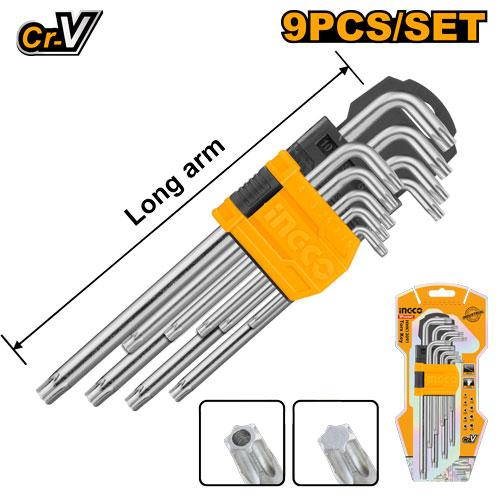 SET 9 PCS  LLAVES TORX  INGCO HHK13091