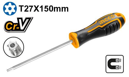 DESTORNILLADOR TORX T27 INGCO HSDT27150