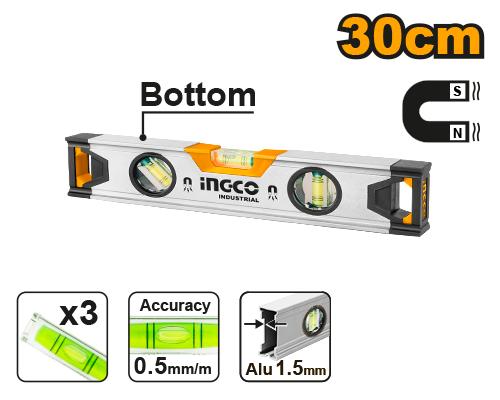 NIVEL MAGNETICO 30 CM INGCO HSL38030M