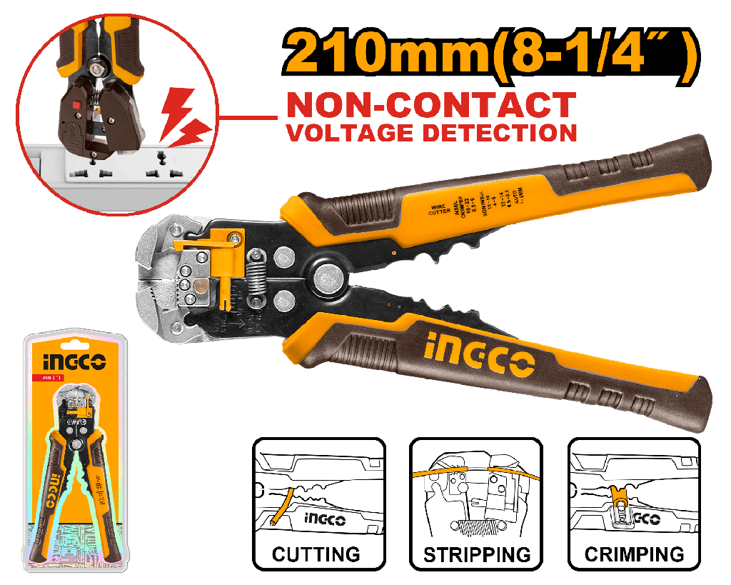 CRIMPADORA MULTIFUNCION 4 EN 1  INGCO  HWSP102429