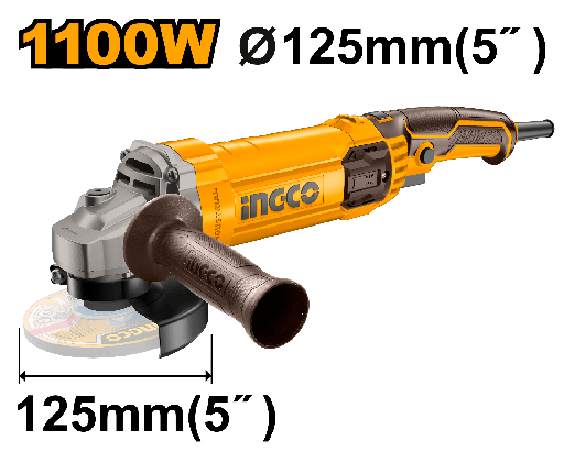 [AG110038E] [0644] AMOLADORA 125MM 1100 W INGCO AG110038E