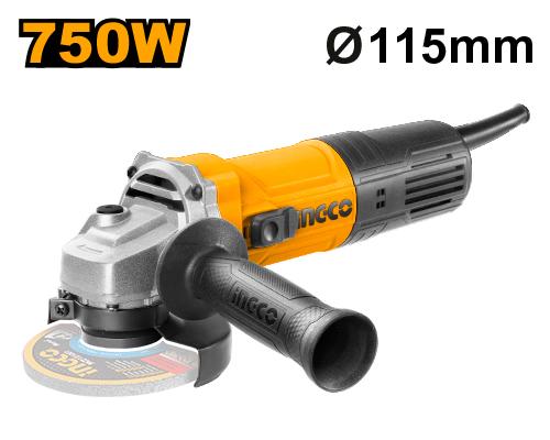 [AG75028E] [0441] AMOLADORA 115MM 750 W  INGCO AG75028E