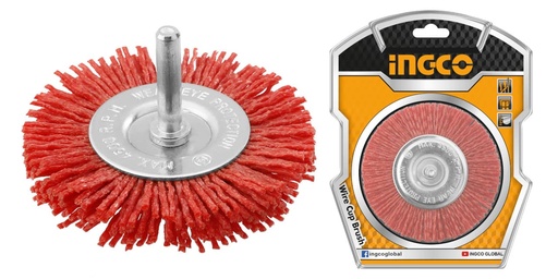 [WB40755] [0659] CEPILLO ABRASIVO PLANO NYLON 75 MM INGCO  WB40755