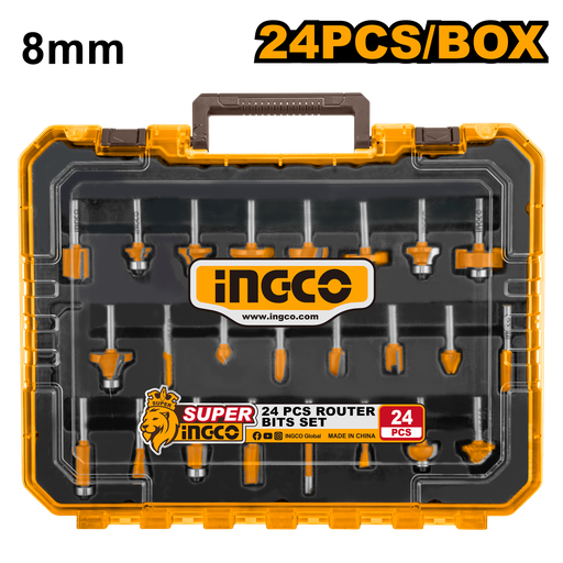 [AKRT24082] [1278] SET DE 24 BROCAS PARA FRESADORA INGCO AKRT24082