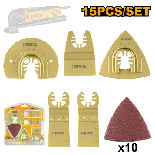 [AKTMT1502] [0453] SET 15 ACCESORIOS MULTIFUNCIONES INGCO AKTMT1502