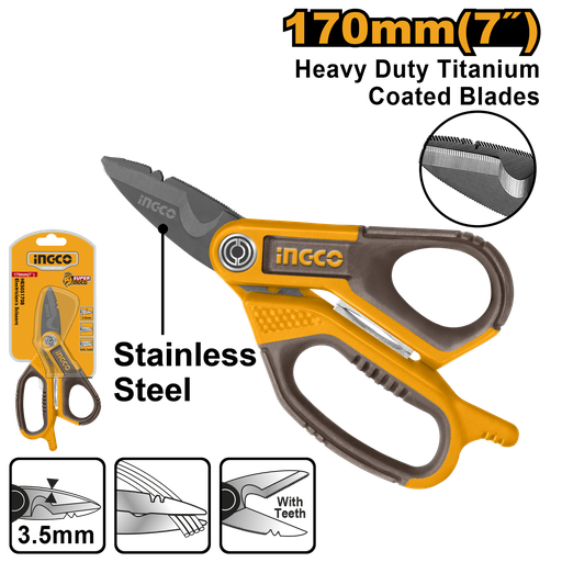 [HES051708] [1281] TIJERA PARA ELECTRICISTA INGCO HES051708