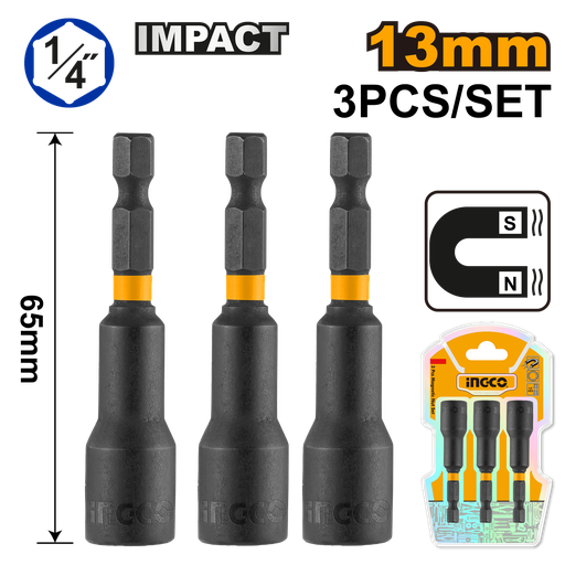 [AMN1331] [1313] SET 3 PCS VASOS MAGNÉTICOS DE IMPACTO INGCO AMN1331