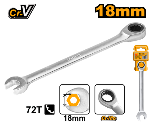 [HCSPAR181] [1315] LLAVE COMBINADA 18MM INGCO HCSPAR181