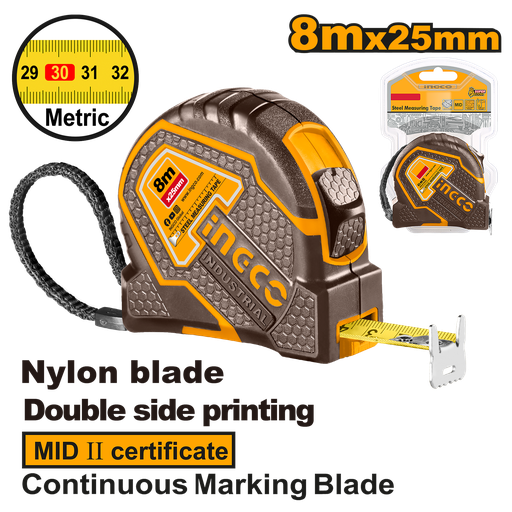 [HSMT88081E] [1331] FLEXOMETRO DOBLE CARA INGCO HSMT88081E