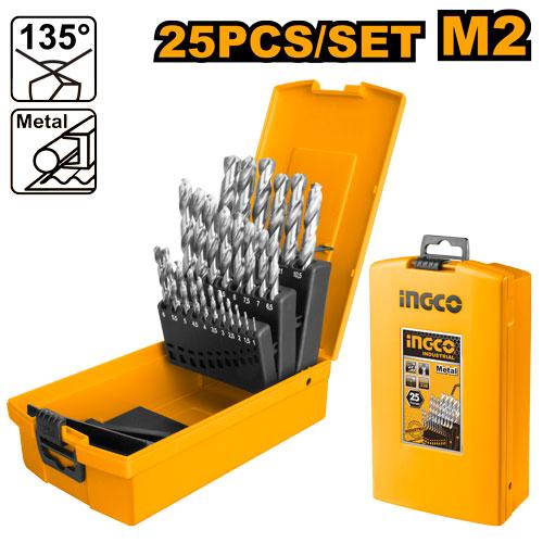 [AKD1251] [0288] SET BROCAS 25 PCS  PARA METAL HSS INGCO AKD1251