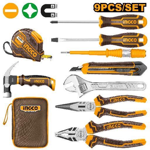 [HKTH20809] [1367] SET HERRAMIENTAS MANUALES 9 PCS HKTH20809
