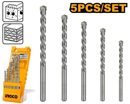 [AKD3051] [1246] SET BROCAS 5 PCS OBRA GENERAL INGCO AKD3051