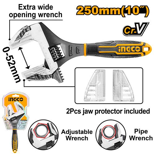 [HADWG0810] [0811] LLAVE AJUSTABLE 2 EN 1 (10") INGCO HADWG0810