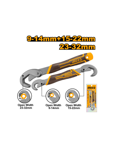 [HBWS09328] [0104] SET LLAVES AJUSTE RAPIDO  INGCO HBWS09328