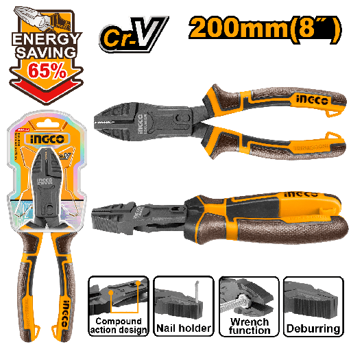 [HCCP58200] [1054] ALICATE PRO 200MM UNIVERSAL INGCO HCCP58200