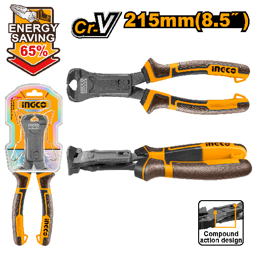 [HCECP58200] [1057] ALICATE PRO CORTE FRONTAL  215 MM  INGCO HCECP58200