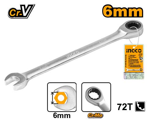 [HCSPAR061] [0824] LLAVE COMBINADA  6 MM INGCO HCSPAR061