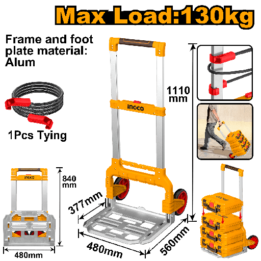 [HHWB61201] [1429] CARRETILLA PLEGABLE INGCO  HHWB61201