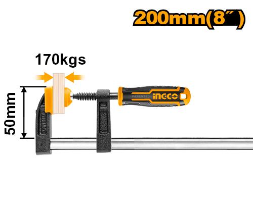 [HFC020502] [0469] SARGENTO MONOMANUAL 50 X200 MM  INGCO HFC020502