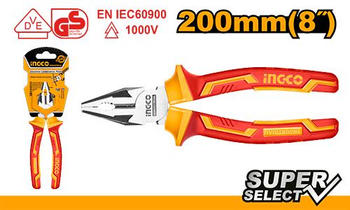 [HICP28208] [0595] ALICATE UNIVERSAL ELECTRICISTA 200 MM  INGCO HICP28208