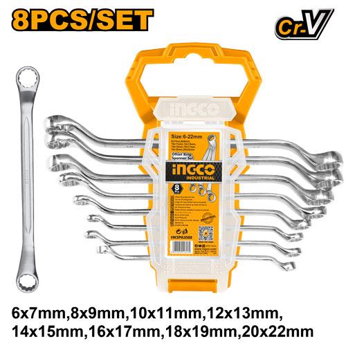 [HKSPA3088] [0155] SET 8 PCS LLAVES ACODADAS   INGCO HKSPA3088