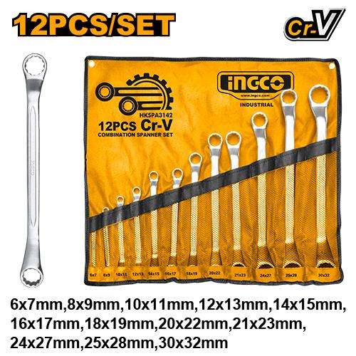 [HKSPA3142] [0160] SET 12 PCS  LLAVES ACODADAS   INGCO HKSPA3142