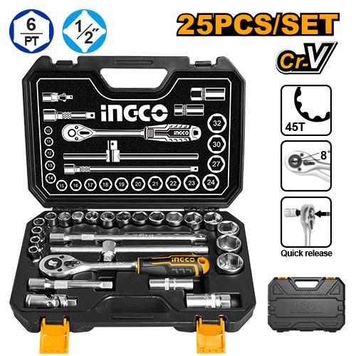 [HKTS12251] [0055] MALETA HERRAMIENTAS 25 PCS  INGCO HKTS12251