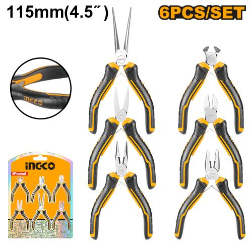 [HMPS06115] [0067] SET MINIALICATES PRECISIÓN  6 PCS 115MM   INGCO HMPS06115