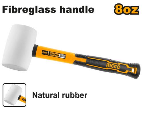 [HRUH8908] [0586] MAZA DE GOMA BLANCA 220g   INGCO HRUH8908