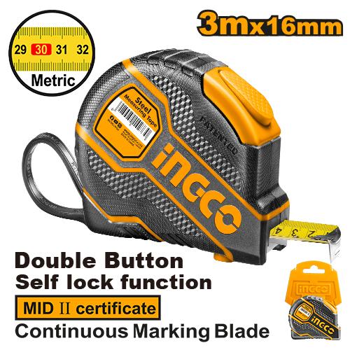 [HSMT08031E] [0333] FLEXOMETRO PRO 3 MTS X 16 MM INGCO HSMT08031E