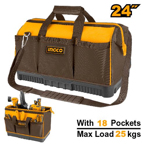 [HTBG09] [0894] BOLSA PORTAHERRAMIENTAS  24"  18 BOLSILLOS  INGCO HTBG09