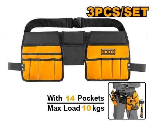 [HTBP02031] [0456.1] CINTURÓN PORTAHERRAMIENTAS 14 BOLSILLOS INGCO HTBP02031