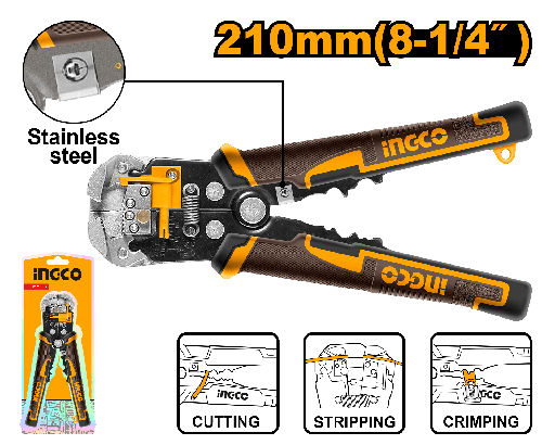 [HWSP102418] [1446] CRIMPADORA MULTIFUNCION 3 EN 1  INGCO  HWSP102418