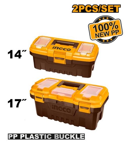 [PBXK0201] [0891] SET 2 CAJAS PORTAHERRAMIENTAS   14 " 17"   INGCO PBXK0201